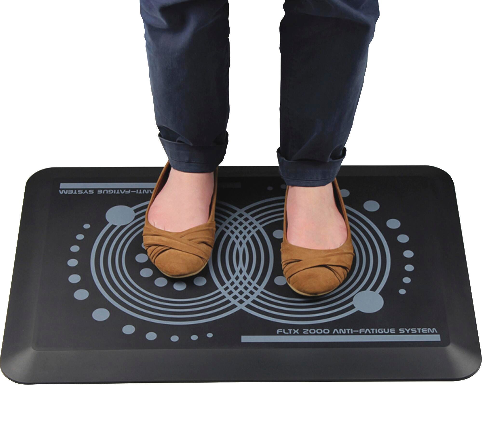 Floortex Anti-Fatigue Mat, 16 x 24 Inches, Black, Item Number 1591991